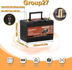 G27 80AH Lithium Car Battery for Start-Stop - 12V - Image 2
