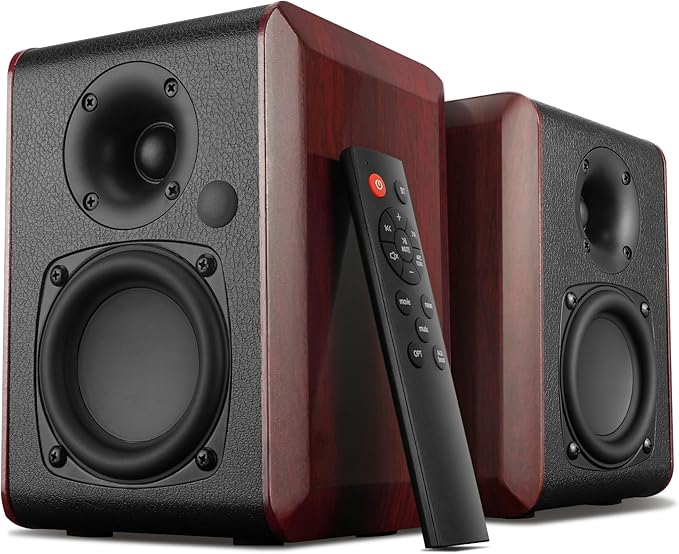 Saiyin Powered Bluetooth Bookshelf Speakers by Saiyin