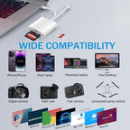 SD Card Reader for iPhone, USB C & Lightning Dual Connector Digital Camera - Image 4