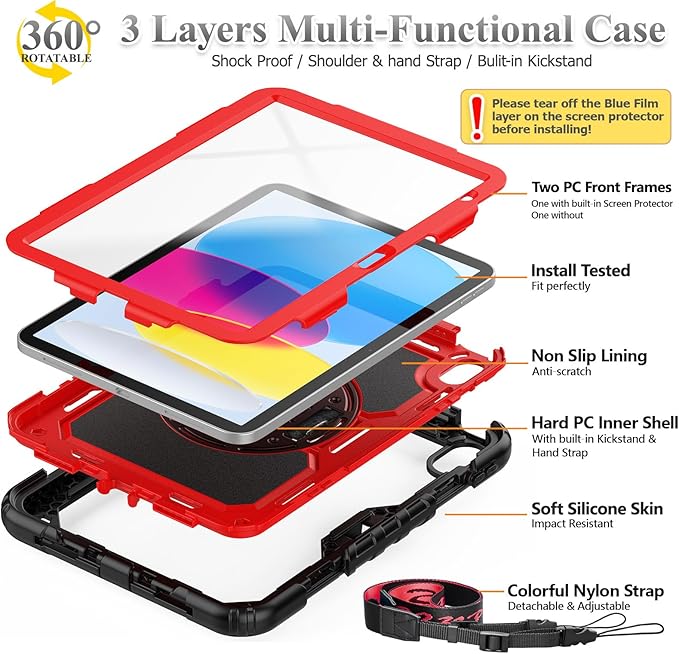 SEYMAC stock Case for iPad 11th/10th Generation 11''/10.9'' 2025/2022, - Image 5