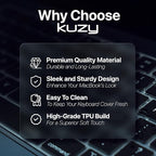 Kuzy MacOS Shortcut for MacBook Pro 14 inch Keyboard Cover M4 16" 2025 2024 - Image 8