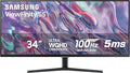 SAMSUNG 34" ViewFinity S50GC Series Ultra-WQHD Monitor, AMD FreeSync, Eye Care by Samsung%C2%AE