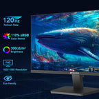 SANSUI 27 Inch Computer Monitor 120Hz, FHD 1080P Monitor, HDMI DP Ports FreeSync - Image 2