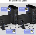 HDMI to DVI Cable 4FT, Bi-Directional DVI to HDMI Male to Male Cord, HDMI A to - Image 3