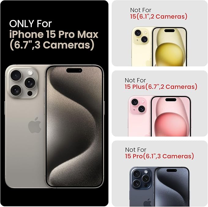 FireNova Designed for iPhone 15 Pro Max Case, Silicone Upgraded Phone Case with - Image 6