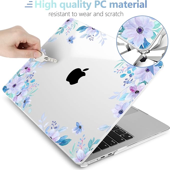MEEgoodo for M4/M3/M2 MacBook Air 15.3 inch Case 2025 2024 2023, Case Fit Model - Image 4