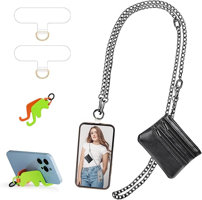 Clip and Go Strap for Phone Gun Metal Chain by Casecond