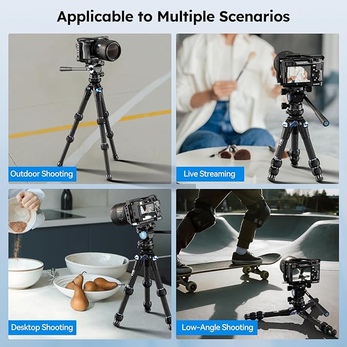 SIRUI AM-223L Carbon Fiber Mini Tabletop Tripod Kit, Compact Lightweight - Image 7