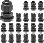 20 Pcs 1/4" NPT Nylon Cable Glands, IP68 Waterproof Adjustable Cord Grip Cable by Bonsicoky