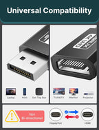 4K DisplayPort to HDMI Adapter 2-Pack, JSAUX DP PC to HDMI Monitor Converter - Image 2