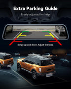 WOLFBOX G840S 12" 4K Mirror Dash Cam Backup Camera, 5.8GHz WiFi Smart Rearview - Image 6