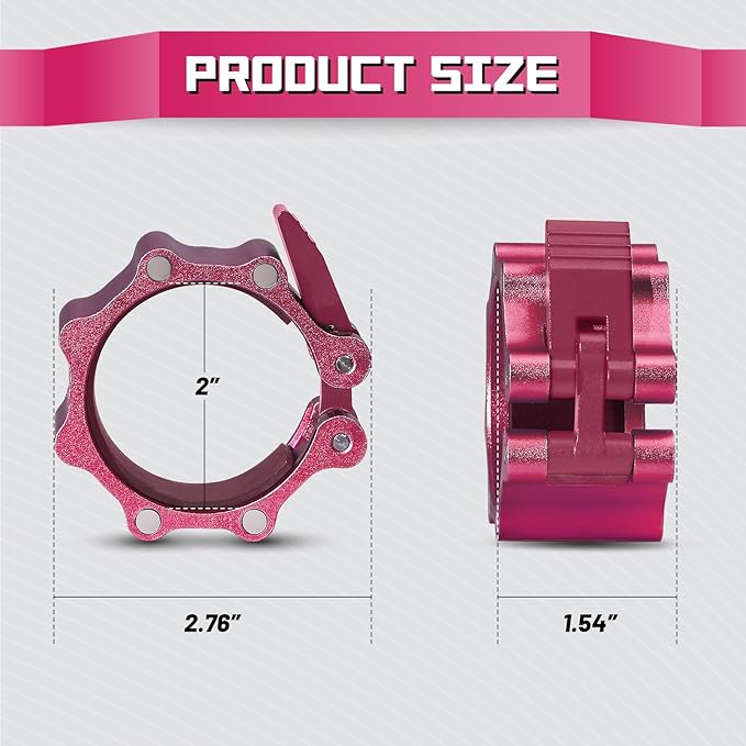 RitFit 2-Inch Magnetic Barbell Collars Locking Clamps - Image 3