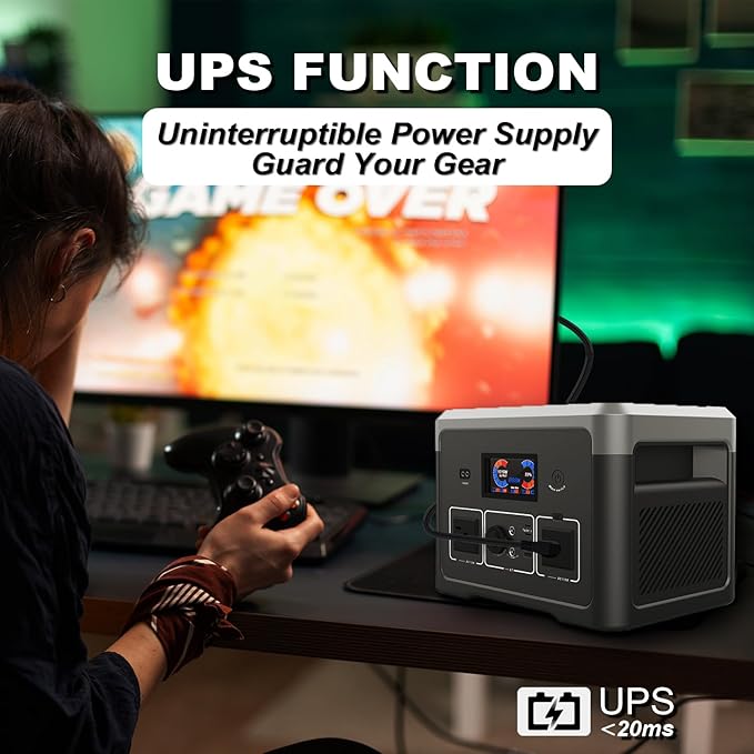 Portable Power Station 600W 665.6Wh LiFePO4 Battery Backup Solar Generator - Image 7