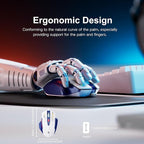 Wired Mouse, 4 Levels Adjustable DPI, 6 Programmable Buttons, Ergonomic - Image 2
