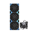120mmx3 360mm Adjustable Computer PC Vent Fans 3-12V Speed Controller by PANO-MOUNTS