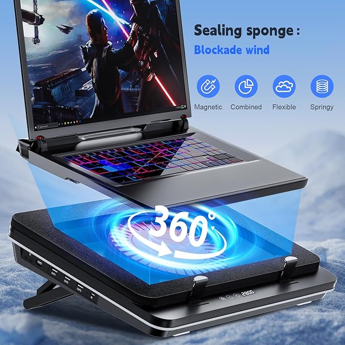IETS GT600 Laptop Cooling Pad Equipped - Image 3