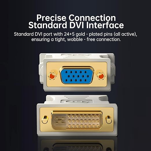 DVI to VGA Adapter – Gold-Plated Connector - Image 3