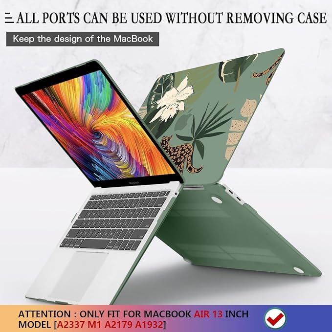 CISSOOK Compatible with MacBook Air 13 inch Case 2021 2020 2019 2018 Release - Image 5