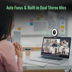 Angetube Streaming Webcam with Microphone: 1080P 60FPS USB Web Cam with Ring - Image 6