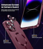 Magnetic for iPhone 14 Pro Max Case Slim Soft TPU Bumper Shockproof Metallic - Image 3