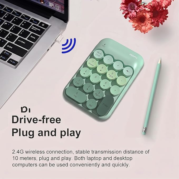 Lomiluskr Cute Wireless Number Keypad - Image 4