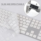 Allinside White Keyboard Cover for 2024 Mac Magic Keyboard - Image 4
