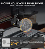 MAONO USB Dynamic Microphone, Podcast Recording Microphone - Image 4