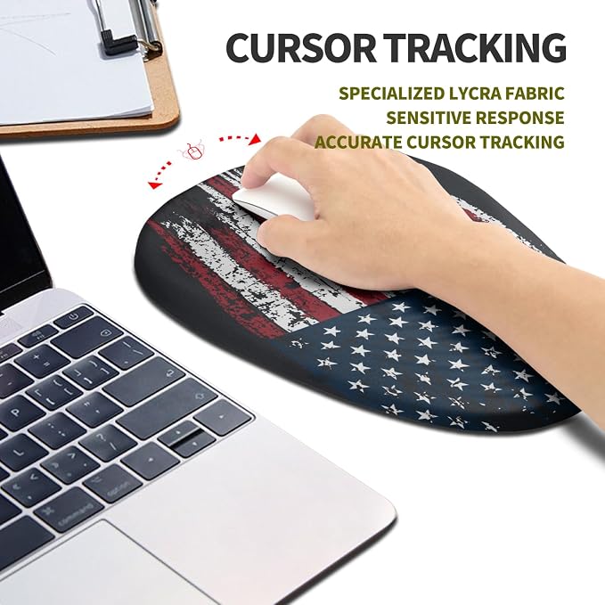 Hokafenle Ergonomic Mouse Pad Wrist Support, Terraced Slope Carpal Tunnel Wrist - Image 5