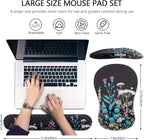 Mouse Pad Wrist Support, Laokiiy 2 in1 Keyboard Wrist Rest+ Ergonomic Mouse Pad - Image 5