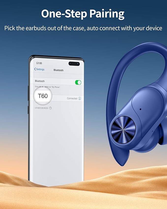 PocBuds Bluetooth Headphones Wireless Earbuds 80hrs Playtime Wireless Charging - Image 4