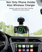 Wireless Car Charger, ESSAGER 15W Fast Charging Car Phone Holder Mount Auto - Image 2