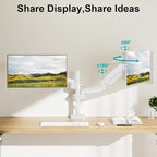 MOUNT PRO Dual Monitor Mount for 13-32" Computer Screen, Tall Monitor Stands - Image 8