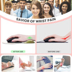 JIKIOU Mouse Pad, 2 Pack Ergonomic Mouse Pads - Image 3