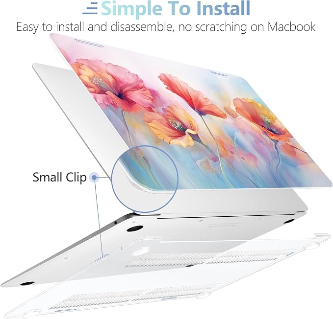 MEEgoodo for MacBook Air 13.3 inch Case 2021 2020 2019 2018 A2337 M1 A2179 A1932 - Image 4