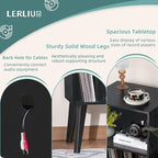 Lerliuo Record Player Stand, Mid-Century Vinyl Storage Cabinet Table - Image 7