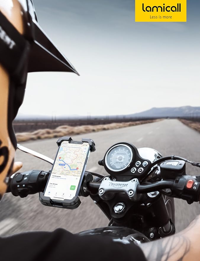 Lamicall Motorcycle Phone Mount, Bike Phone Holder - Image 7