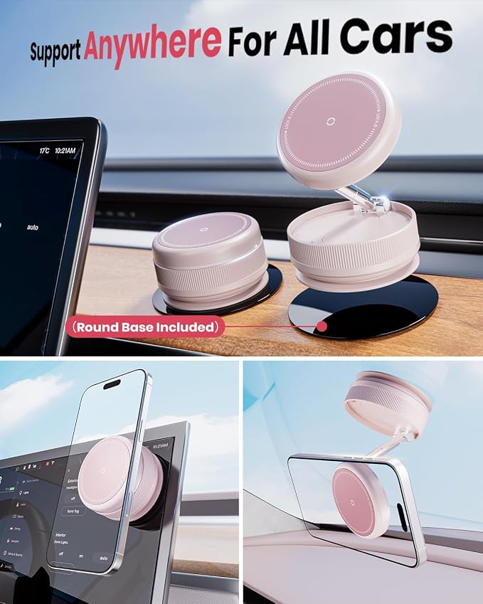 Upgraded 360° Vacuum Magnetic Car Phone Holder - Image 2