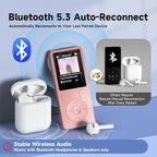 32GB MP3 Player with Bluetooth 5.3, Portable Music Player with Speaker - Image 3