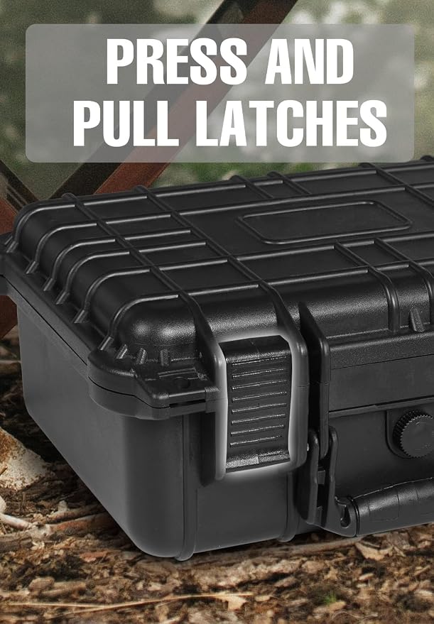 14x 11.5x 6.5 Inch Hard Case, Portable Weather Waterproof Protective Camera Case - Image 6