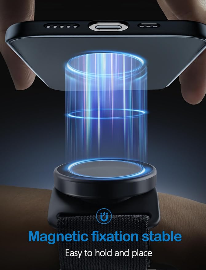 TOPGO Running Phone Holder for iPhone Magnetic Wrist Phone Holder, Magsafe - Image 3