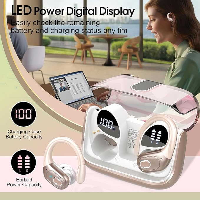 Wireless Earbuds 75hrs Bluetooth 5.4 Headphone Sport, 2026 Bluetooth Earbuds - Image 6