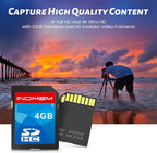 INDMEM SD Card 4GB, 8 Packs Class 4 4GB Flash Memory Card MLC Standard Secure - Image 5