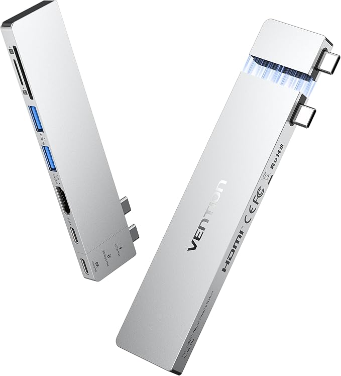VENTION USB C Hub for MacBook Neo/Air/PRO, 80Gbps Detachable Magnetic 8K USB-C by Vention