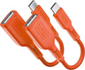 BLACK+DECKER USB C to USB A Adapter, USB C Male to USB Female Adapter Nylon by BLACKDECKER