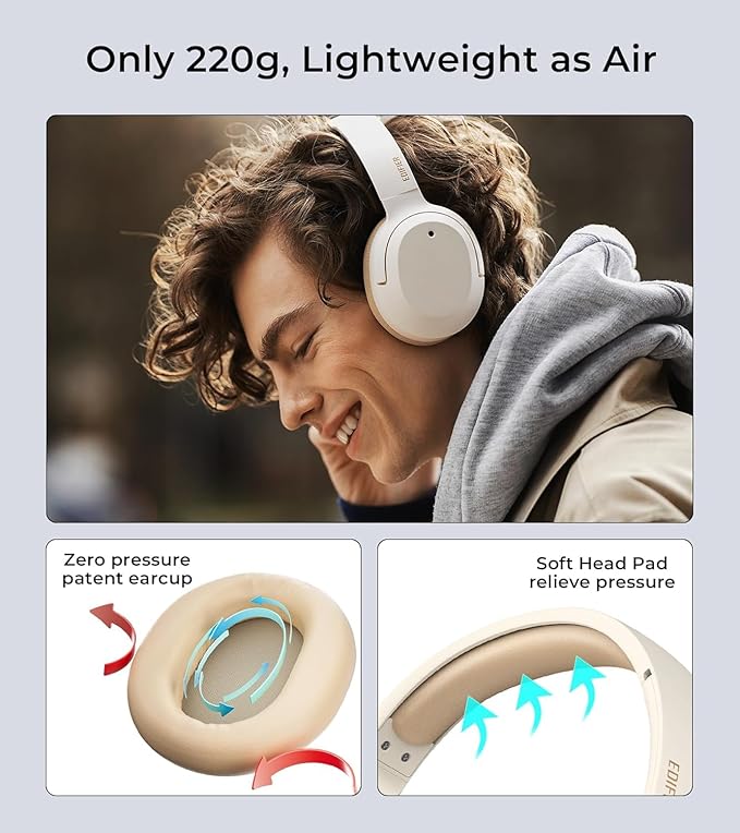 Edifier W820NB Plus Hybrid Active Noise Cancelling Headphones - Image 4