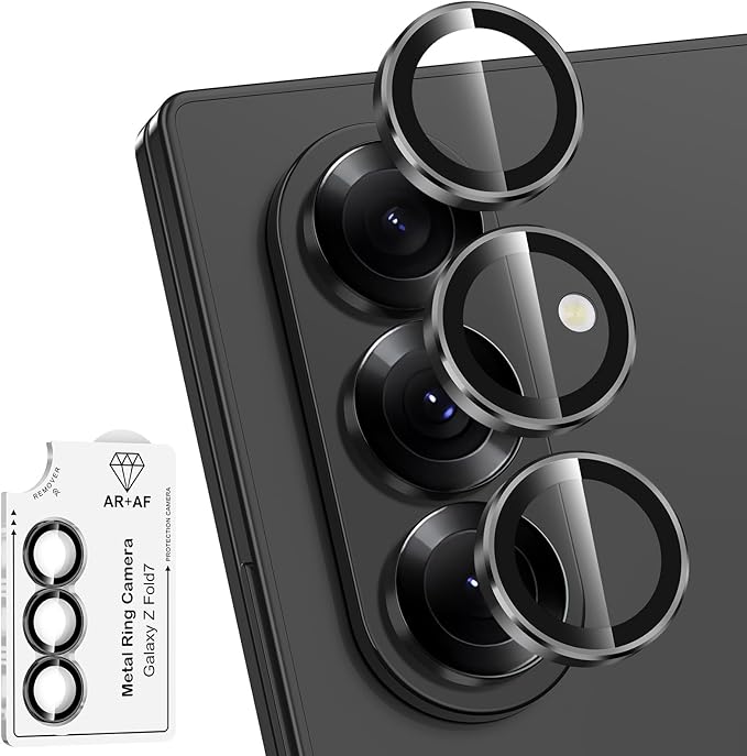 for Samsung Galaxy Z Fold 7 Camera Lens Protector, Individual Metal Ring by Btscase