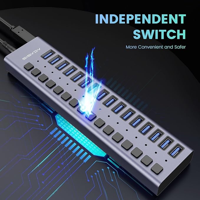90W Powered USB Hub - Image 8