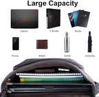 ESTARER Computer Messenger Bag 15-15.6 inch, Water-resistant Canvas Work Bag - Image 5