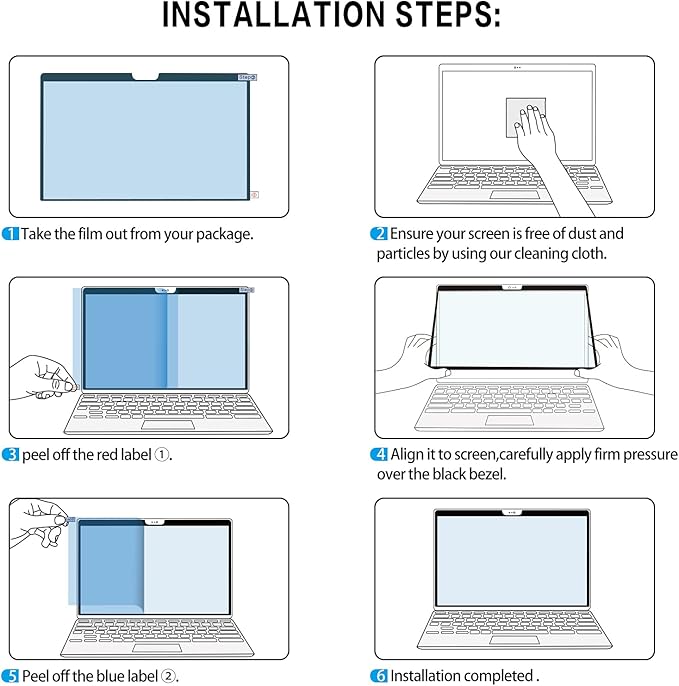 for Macbook Air Screen Protector 13 inch 2021 Anti-Glare Anti-Blue Light Screen - Image 7