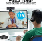 1080P Webcam with Microphone for Desktop, Computer Webcam Connect Bluetooth - Image 4